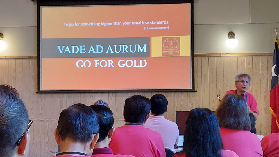 NY Servants at the 2022 MFCUSA National Servants Gathering in Houston, TX. - Part 1 VADE AD AURUM - Go for Gold